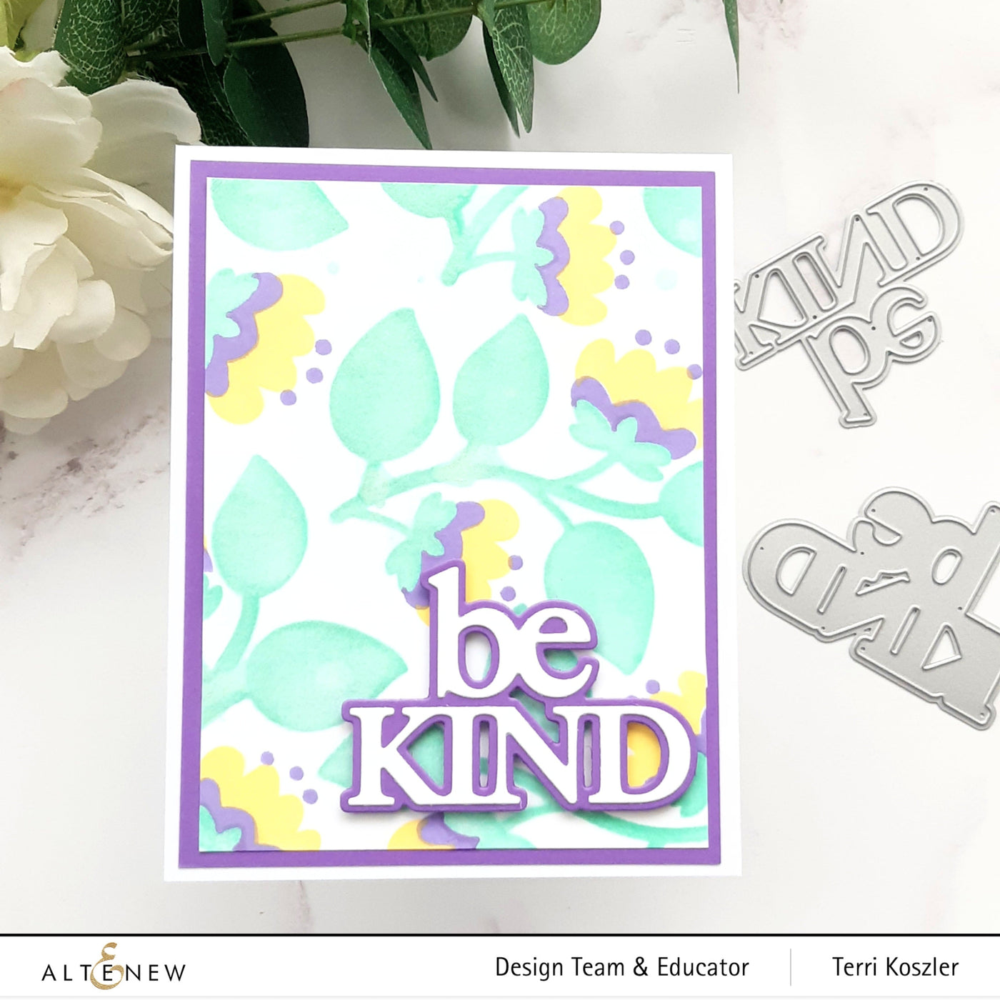 Stamp & Die & Stencil Bundle Folk Flowers