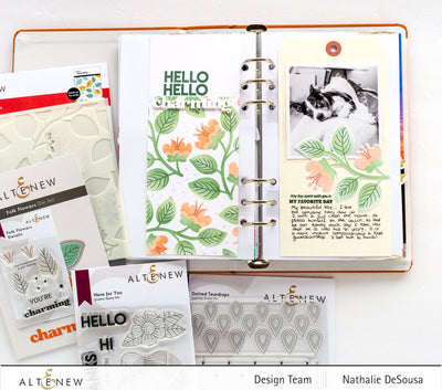 Stamp & Die & Stencil Bundle Folk Flowers