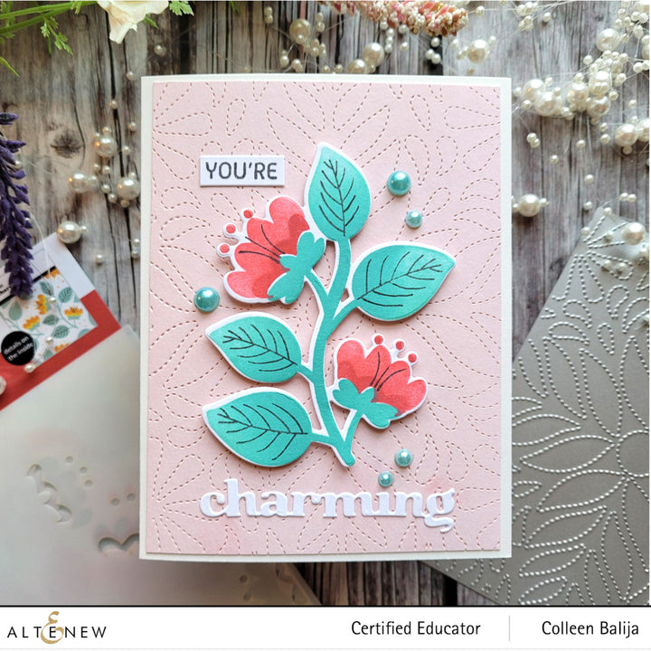 Stamp & Die & Stencil Bundle Folk Flowers