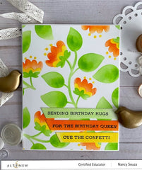 Stamp & Die & Stencil Bundle Folk Flowers