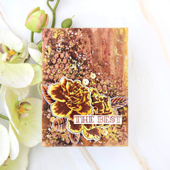 Stamp & Die & Stencil Bundle Gardenia Duo