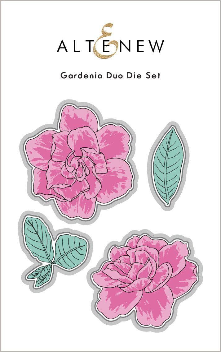 Stamp & Die & Stencil Bundle Gardenia Duo