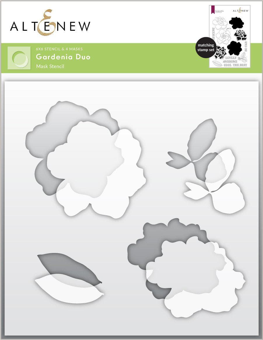 Stamp & Die & Stencil Bundle Gardenia Duo
