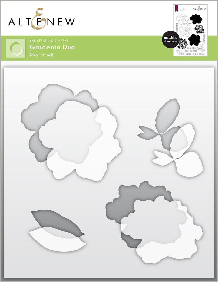 Stamp & Die & Stencil Bundle Gardenia Duo