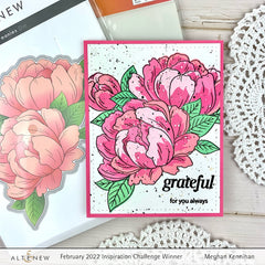 Stamp & Die & Stencil Bundle Gracious Peonies
