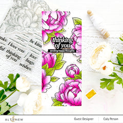 Stamp & Die & Stencil Bundle Gracious Peonies