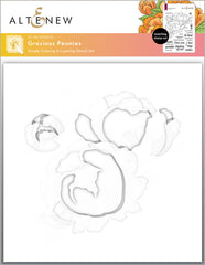Stamp & Die & Stencil Bundle Gracious Peonies