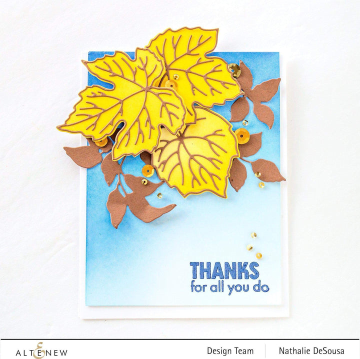 Stamp & Die & Stencil Bundle Grape Leaves