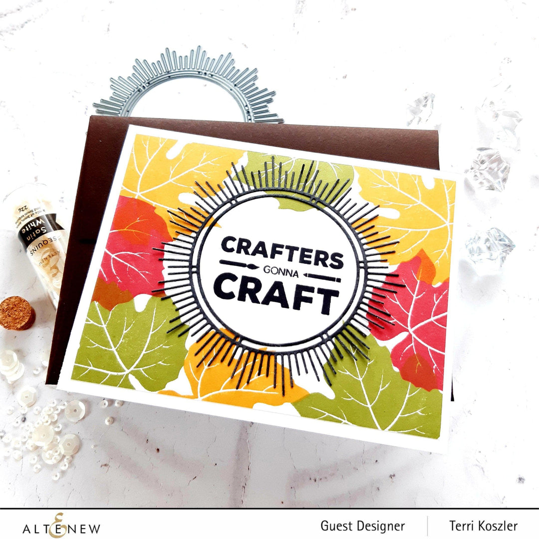 Stamp & Die & Stencil Bundle Grape Leaves