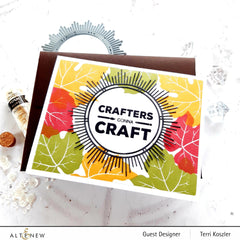 Stamp & Die & Stencil Bundle Grape Leaves