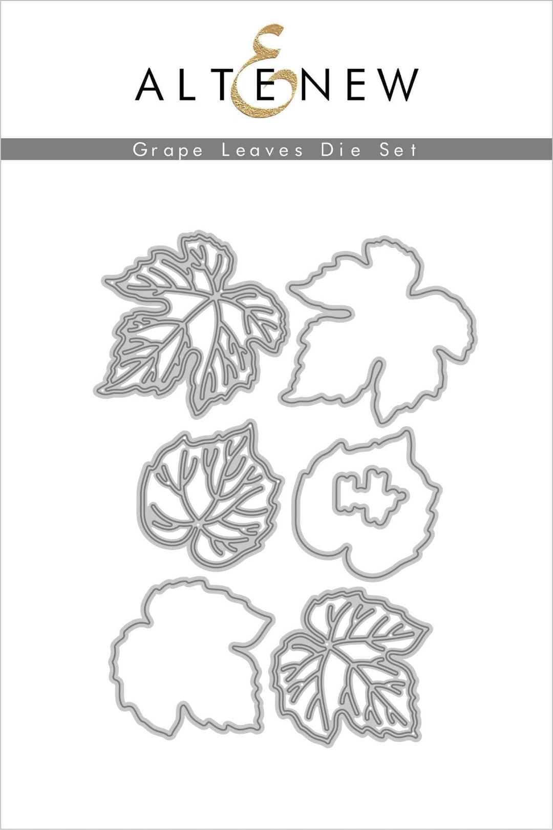 Stamp & Die & Stencil Bundle Grape Leaves