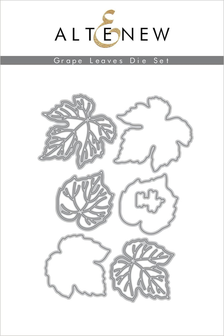 Stamp & Die & Stencil Bundle Grape Leaves