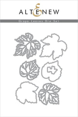 Stamp & Die & Stencil Bundle Grape Leaves