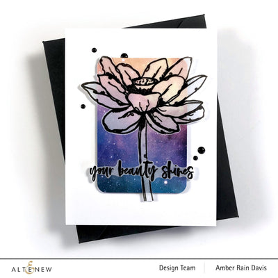Stamp & Die & Stencil Bundle Inked Lotus