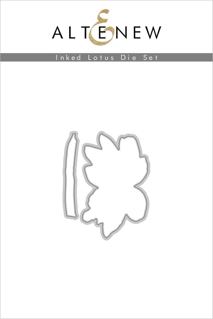 Stamp & Die & Stencil Bundle Inked Lotus