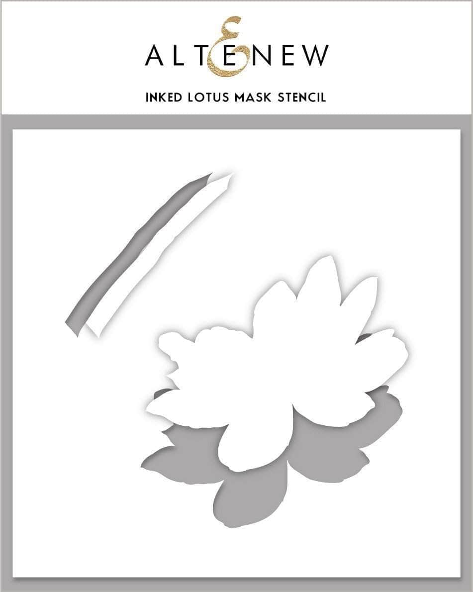 Stamp & Die & Stencil Bundle Inked Lotus