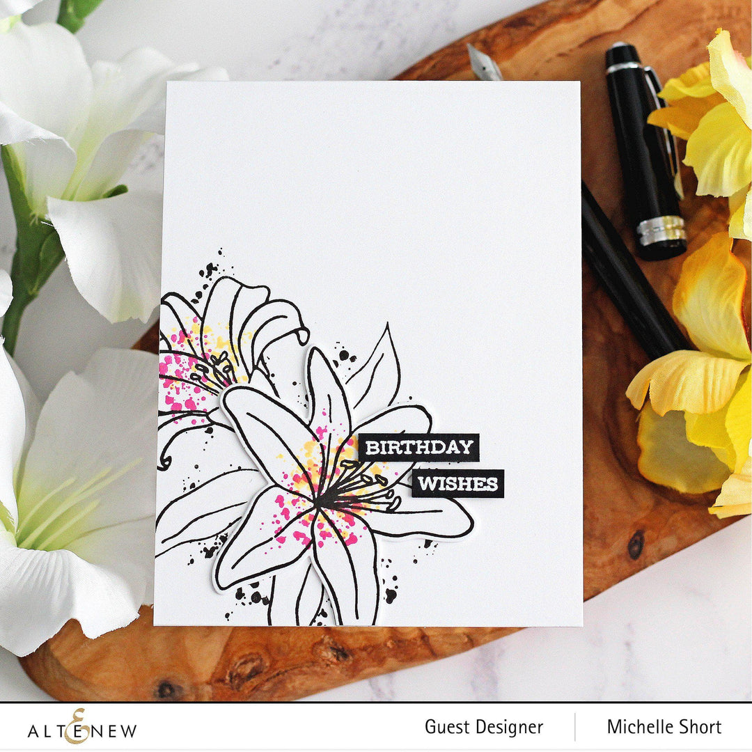 Stamp & Die & Stencil Bundle Inky Lily
