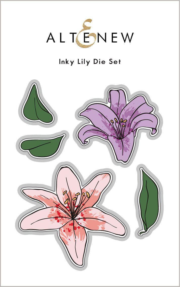 Stamp & Die & Stencil Bundle Inky Lily