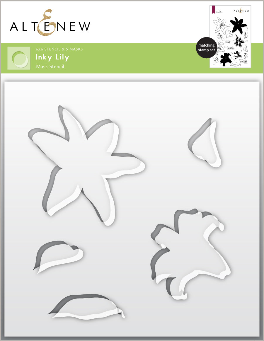 Stamp & Die & Stencil Bundle Inky Lily