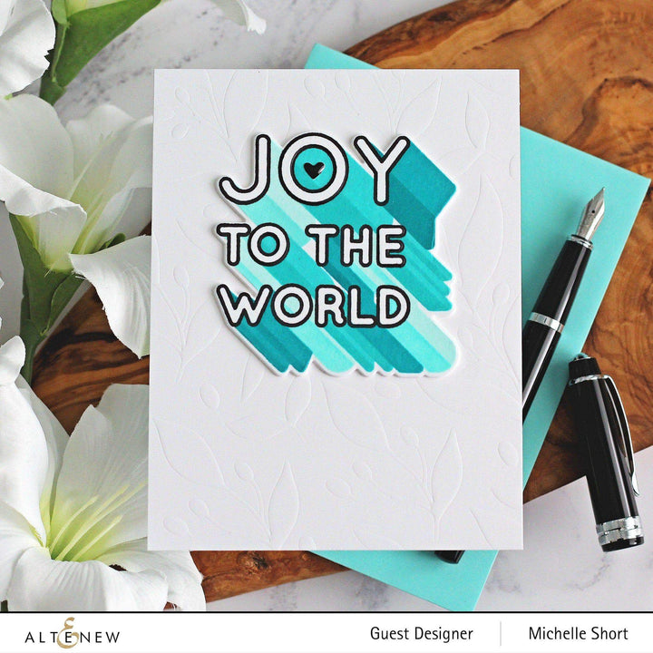 Stamp & Die & Stencil Bundle Joy To The World Typography