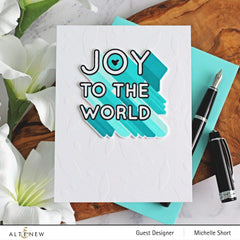 Stamp & Die & Stencil Bundle Joy To The World Typography