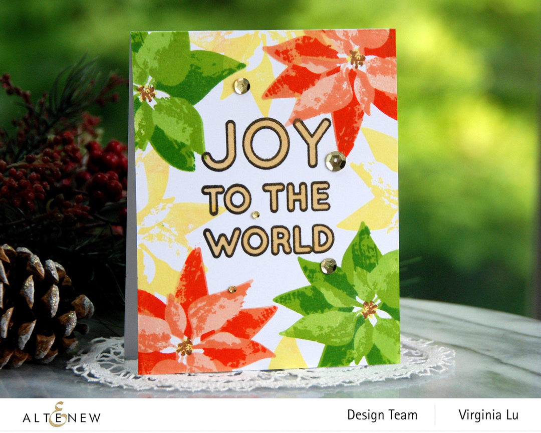 Stamp & Die & Stencil Bundle Joy To The World Typography