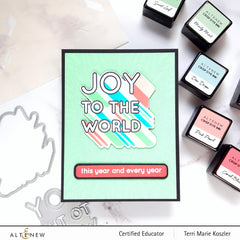 Stamp & Die & Stencil Bundle Joy To The World Typography