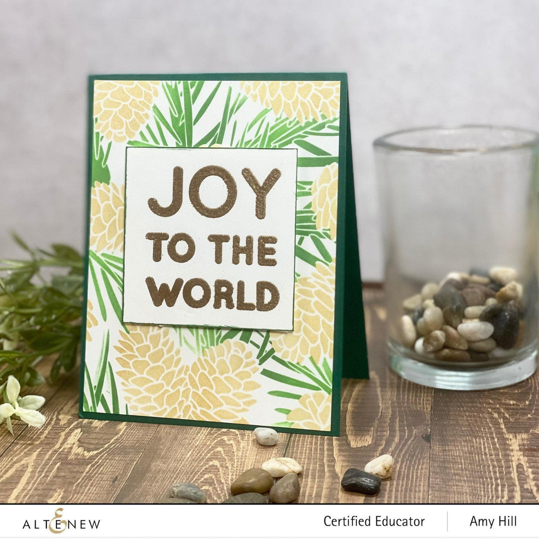 Stamp & Die & Stencil Bundle Joy To The World Typography