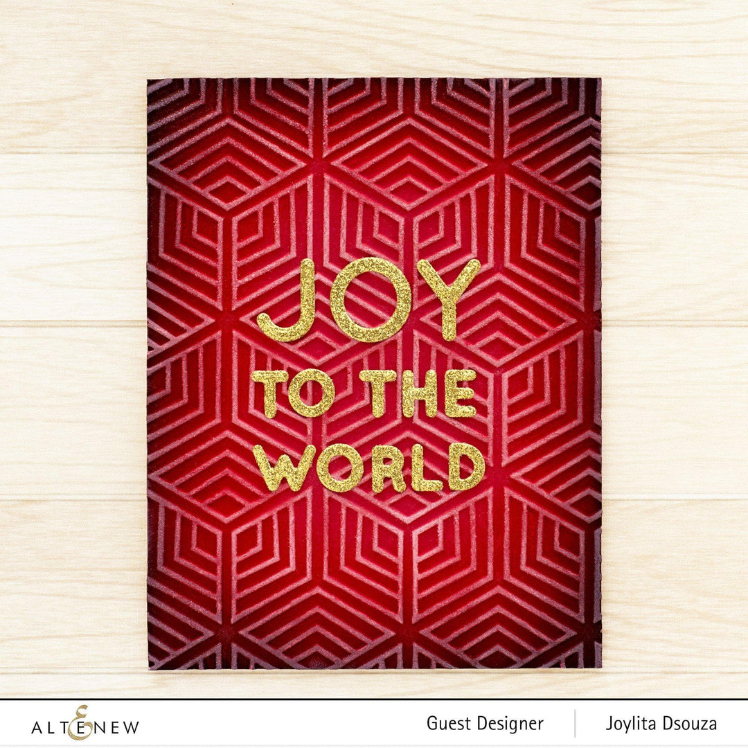 Stamp & Die & Stencil Bundle Joy To The World Typography