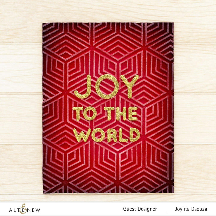 Stamp & Die & Stencil Bundle Joy To The World Typography