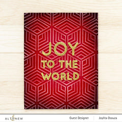 Stamp & Die & Stencil Bundle Joy To The World Typography