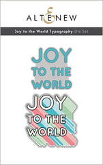 Stamp & Die & Stencil Bundle Joy To The World Typography