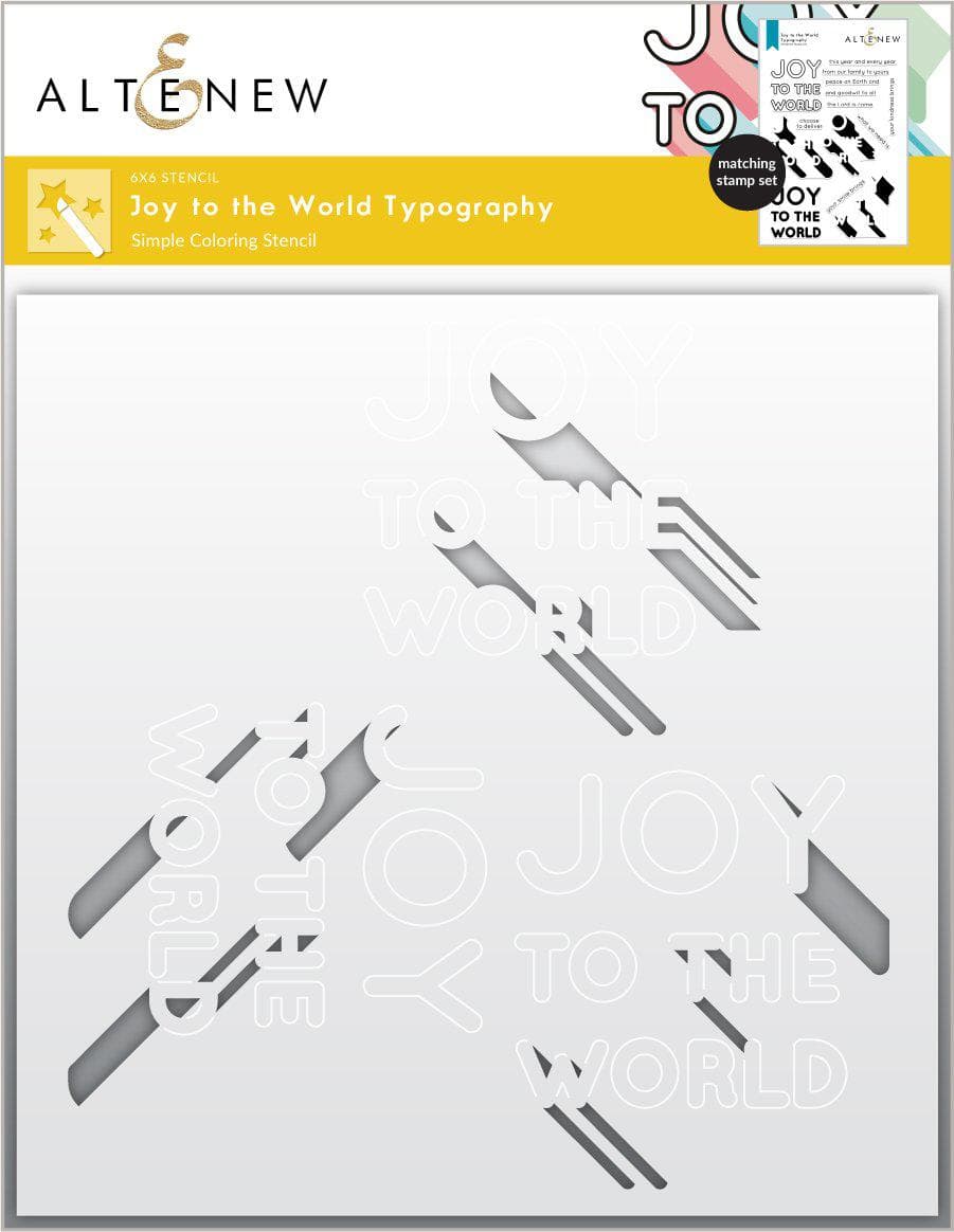 Stamp & Die & Stencil Bundle Joy To The World Typography