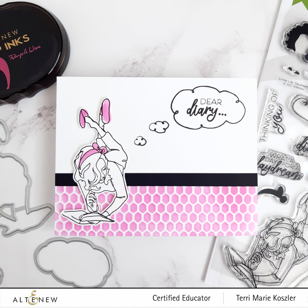 Stamp & Die & Stencil Bundle Linear Life: Daydreams