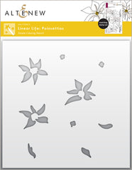 Stamp & Die & Stencil Bundle Linear Life Poinsettias