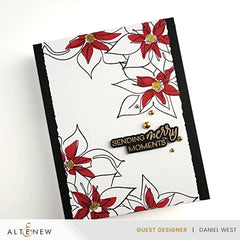 Stamp & Die & Stencil Bundle Linear Life Poinsettias