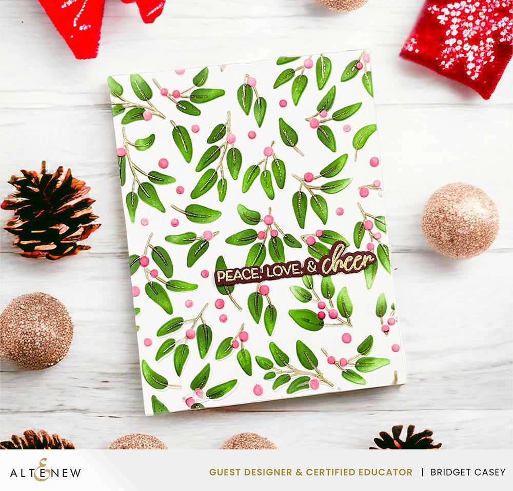 Stamp & Die & Stencil Bundle Linear Life Poinsettias