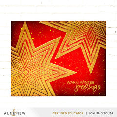 Stamp & Die & Stencil Bundle Linear Life Poinsettias