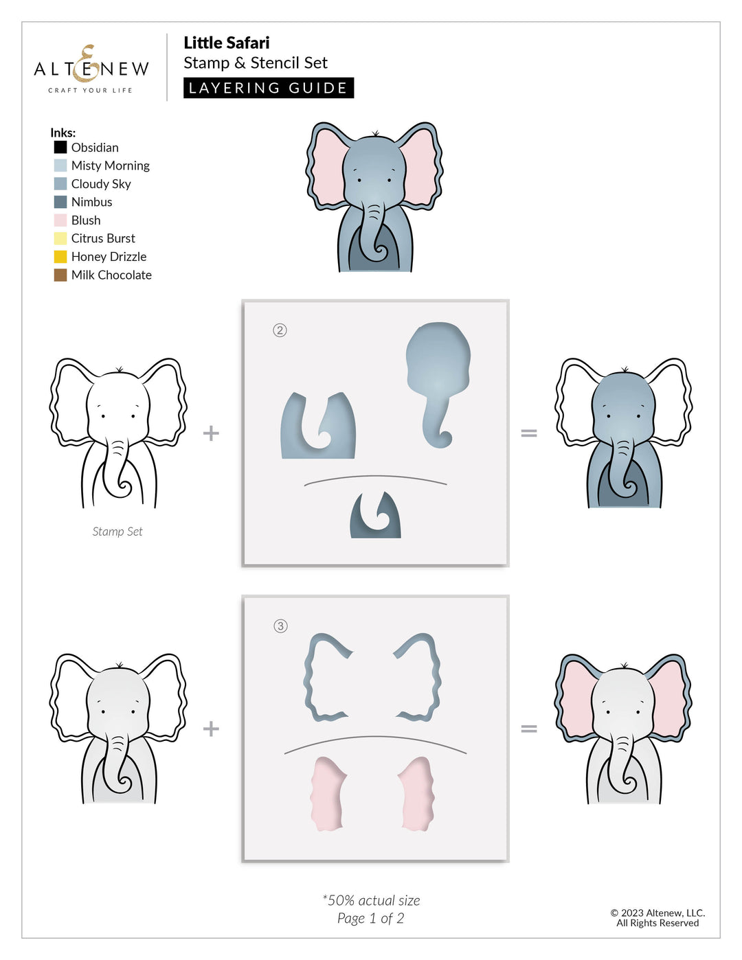 Stamp & Die & Stencil Bundle Little Safari