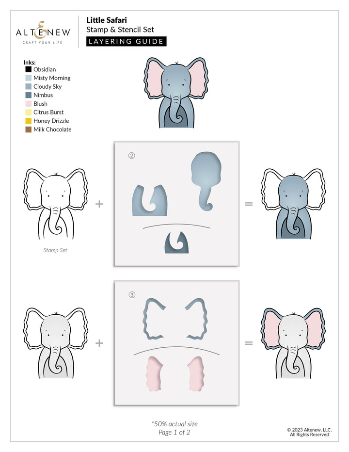 Stamp & Die & Stencil Bundle Little Safari