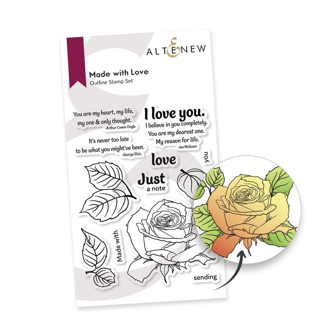 Stamp & Die & Stencil Bundle Made With Love