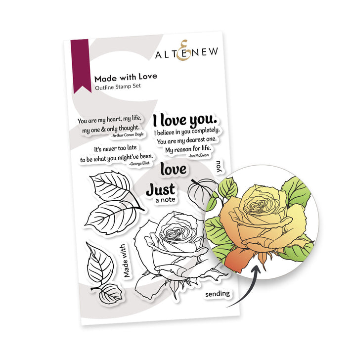 Stamp & Die & Stencil Bundle Made With Love