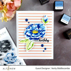 Stamp & Die & Stencil Bundle Marbled Bloom