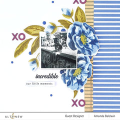 Stamp & Die & Stencil Bundle Marbled Bloom