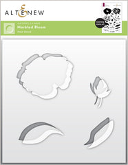 Stamp & Die & Stencil Bundle Marbled Bloom