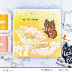 Stamp & Die & Stencil Bundle Mini Butterfly