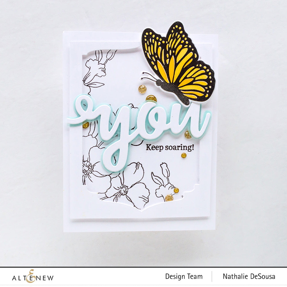 Stamp & Die & Stencil Bundle Mini Butterfly
