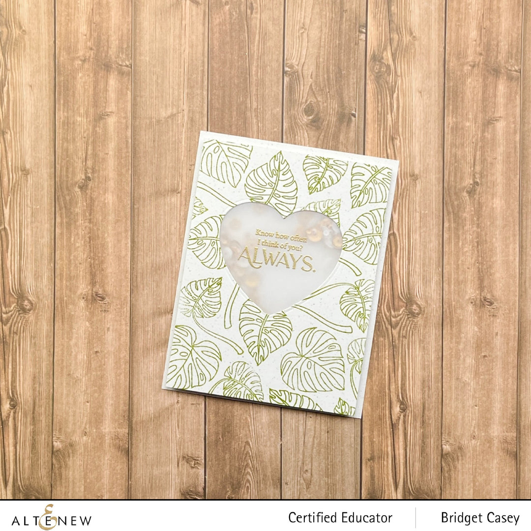 Stamp & Die & Stencil Bundle Monsteras And Quotes