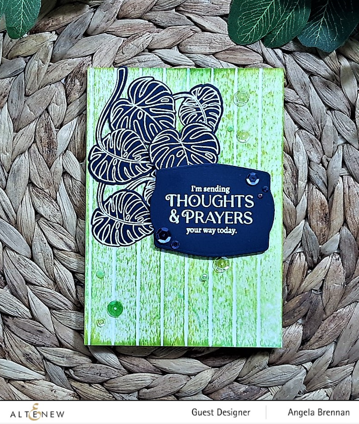 Stamp & Die & Stencil Bundle Monsteras And Quotes