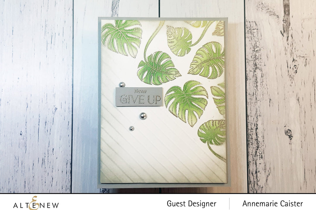 Stamp & Die & Stencil Bundle Monsteras And Quotes